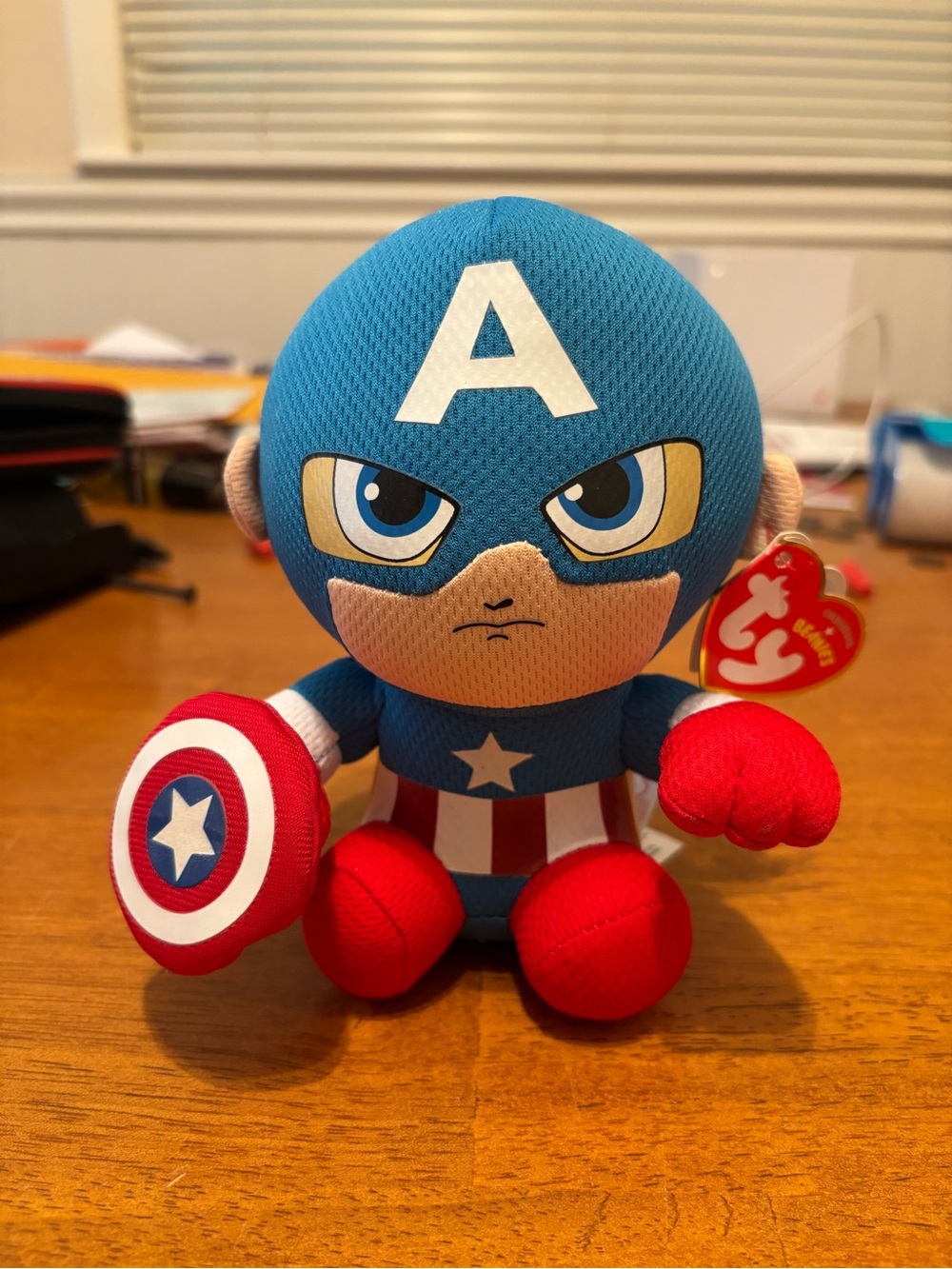 Marvel Captain America Plush - Blue, Red & White